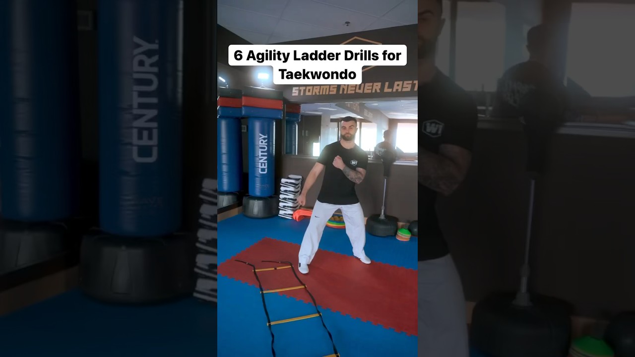 6 Agility Ladder Drills for Martial Arts #Taekwondo # #tkd #martialarts