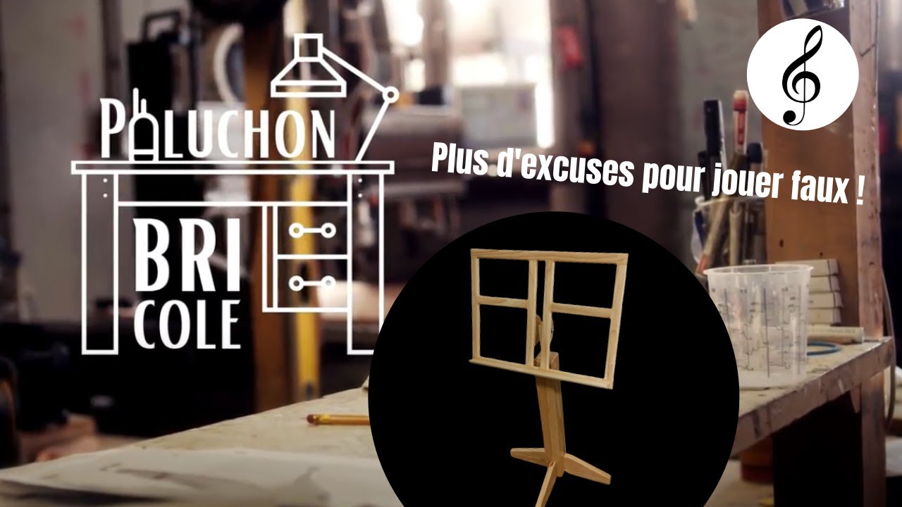 Pupitre &agrave; partitions en bois DIY