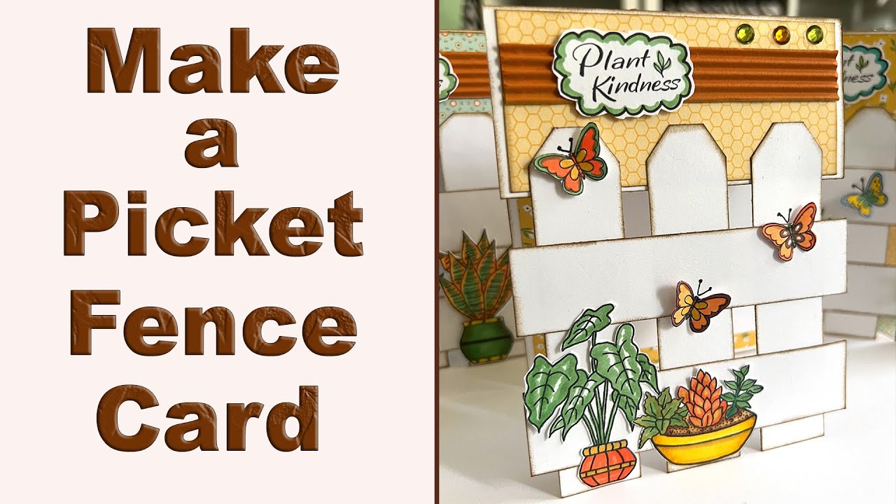 EASY Picket Fence Card Tutorial