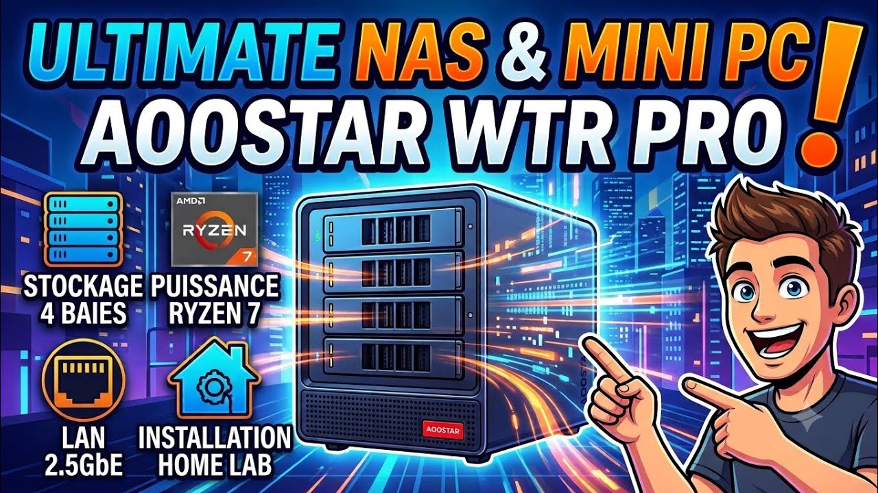 Test NAS DIY - Aoostar WTR Pro Ryzen 7 5825u - Synology peut s'inquiéter 😮😍