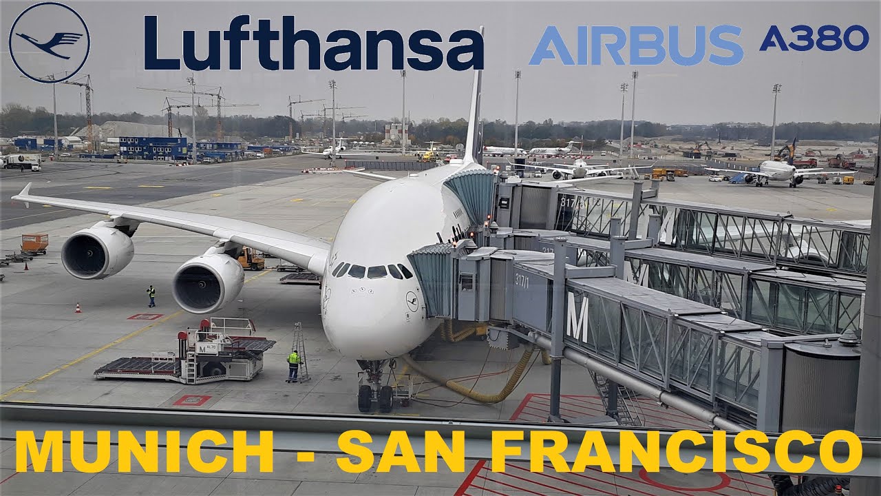 FLY ON THE BIGGEST PLANE! | Lufthansa A380 | Munich - San Francisco | Economy (lower deck)