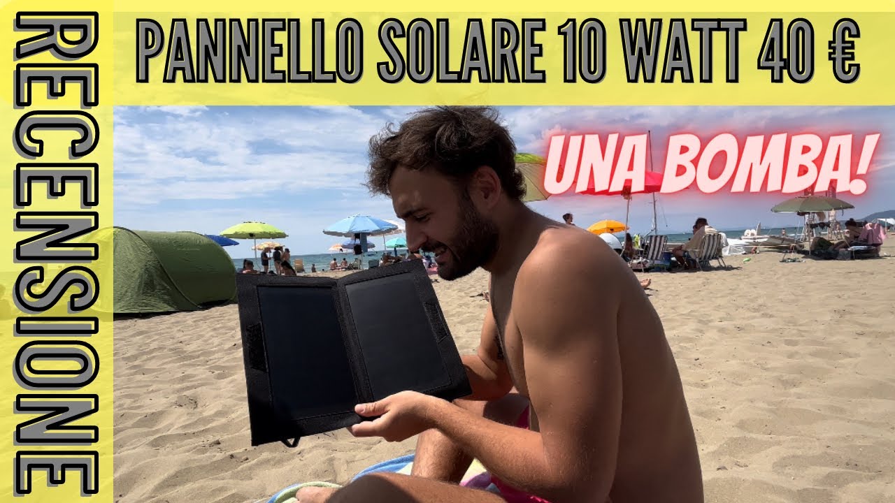 Pannello solare Decathlon 10 watt 39,99 euro - Una bomba!