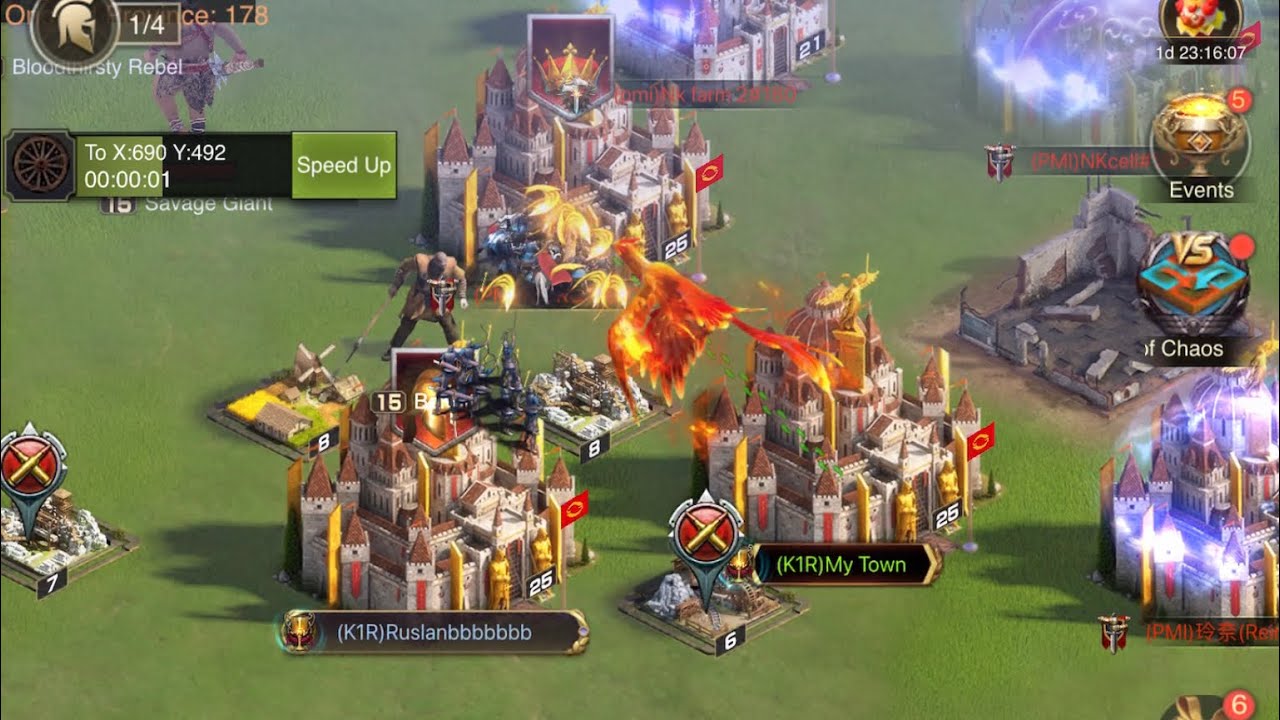 Kill Event 178 vs 180 | Rise of Empires KE