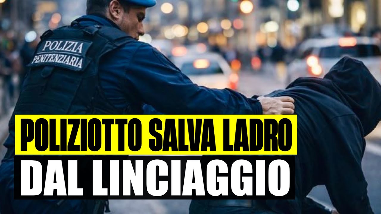 LADRO TENTA DI RUBARE BICICLETTA, POLIZIOTTO LO BLOCCA E POI LO SALVA DAL LINCIAGGIO DEI PRESENTI