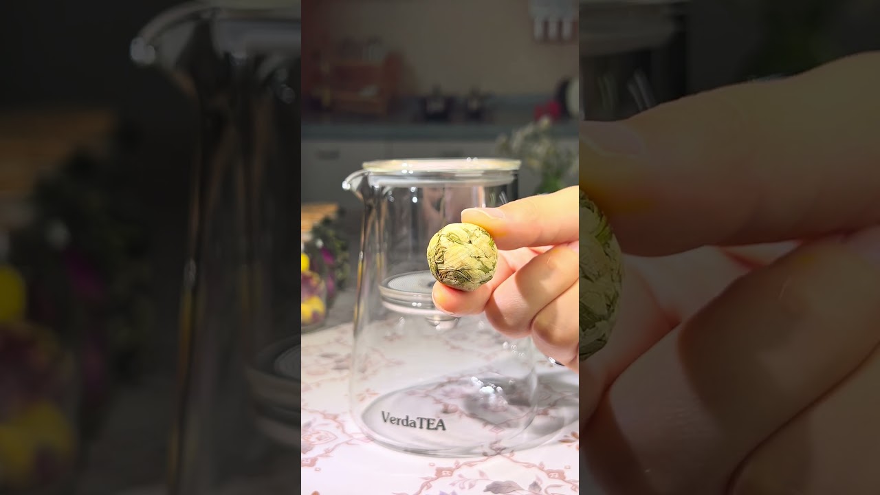 Art Meets Function: Blooming Ball, Zero Debris#teapot #tea #teatime #flowertea #flower