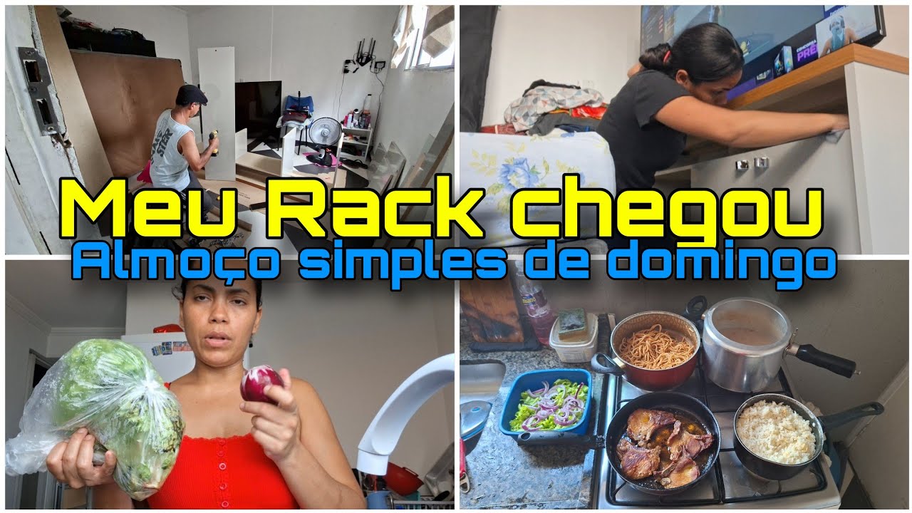 RACK MONTADO| NOSSO QUARTO TÁ DE CARA NOVA +ALMOÇO DE DOMINGO 