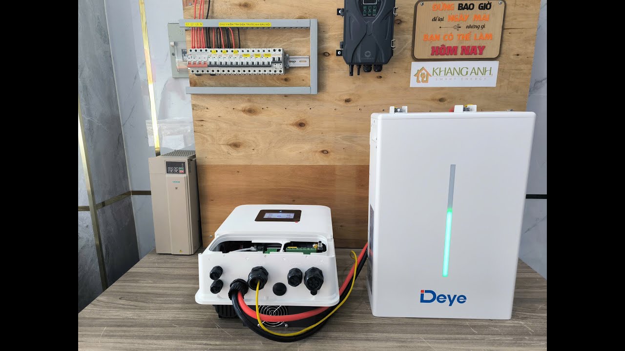 Sử Dụng Điện Không Cần Điện Lưới Vẫn Vô Tư với combo này - Biến tần SENERGY - Pin Lưu Trữ DEYE