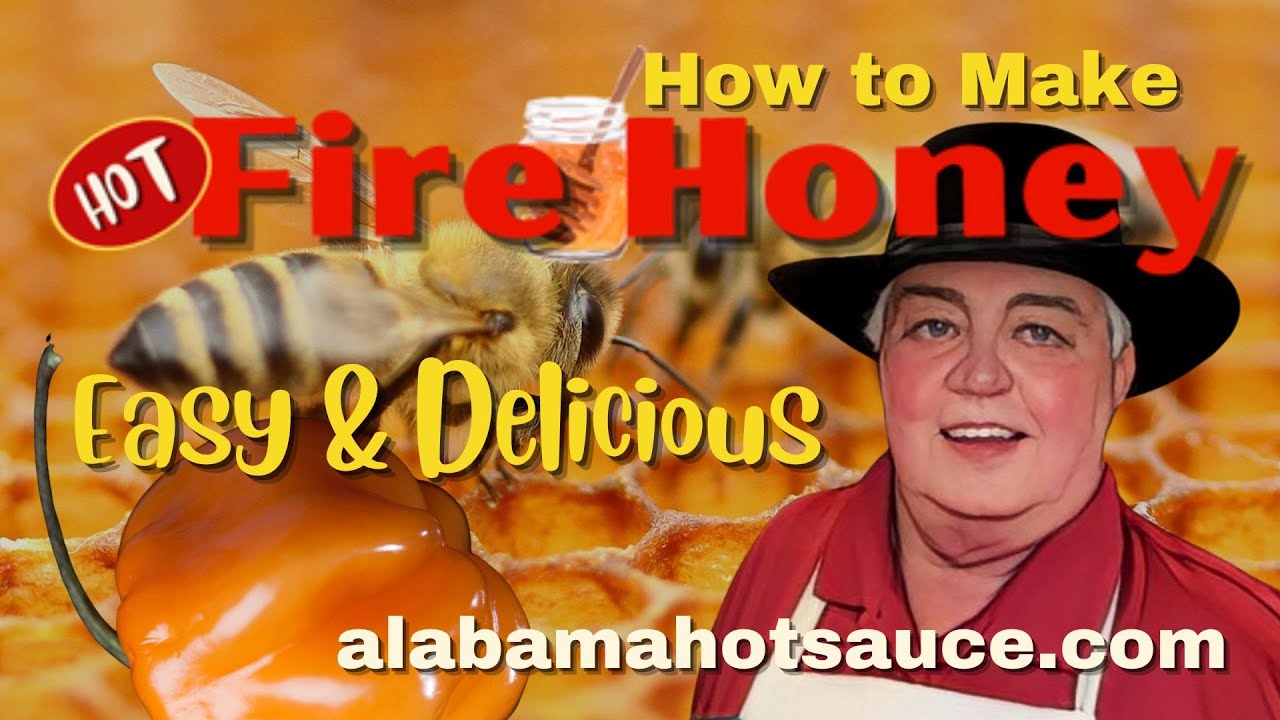 How to Make Fire Honey - Easy Hot Honey Recipe - Infused with Habanero Peppers #alabamahotsauce