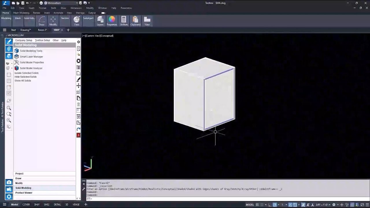 Creating Products from 3D Solids Using Solid Model Analyzer