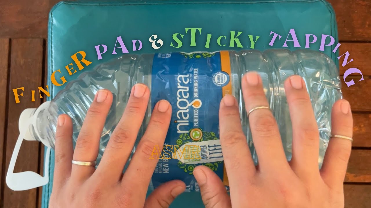LOFI ASMR finger pad / fingertip tapping + sticky sounds