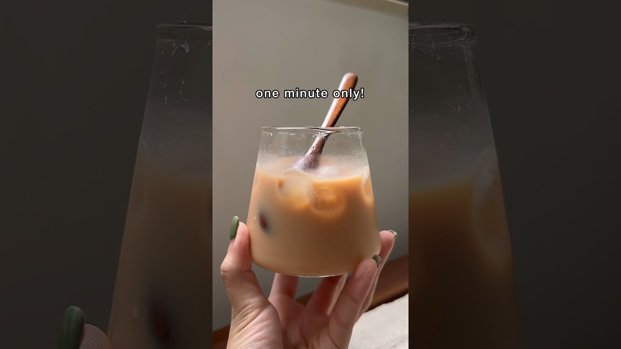 one minute cold milk tea #recipe #food #tea