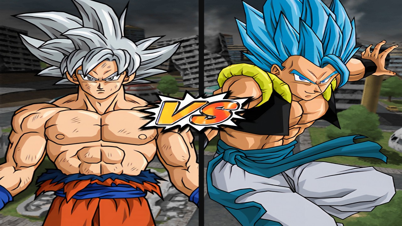 Goku UltraInstinto vs. Gogeta Blue: ¡El enfrentamiento DEFINITIVO!