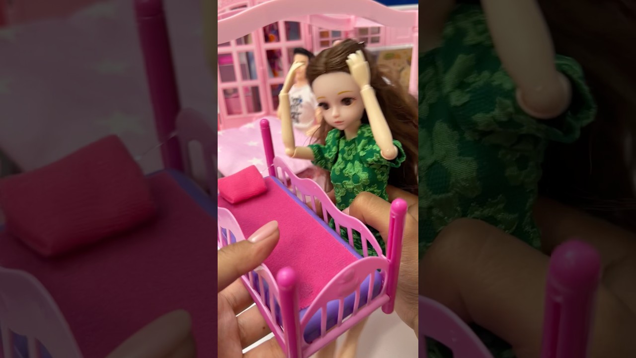 Satisfying Unboxing Barbie and Ken FamilyPlayset, ASMR Video #shorts
