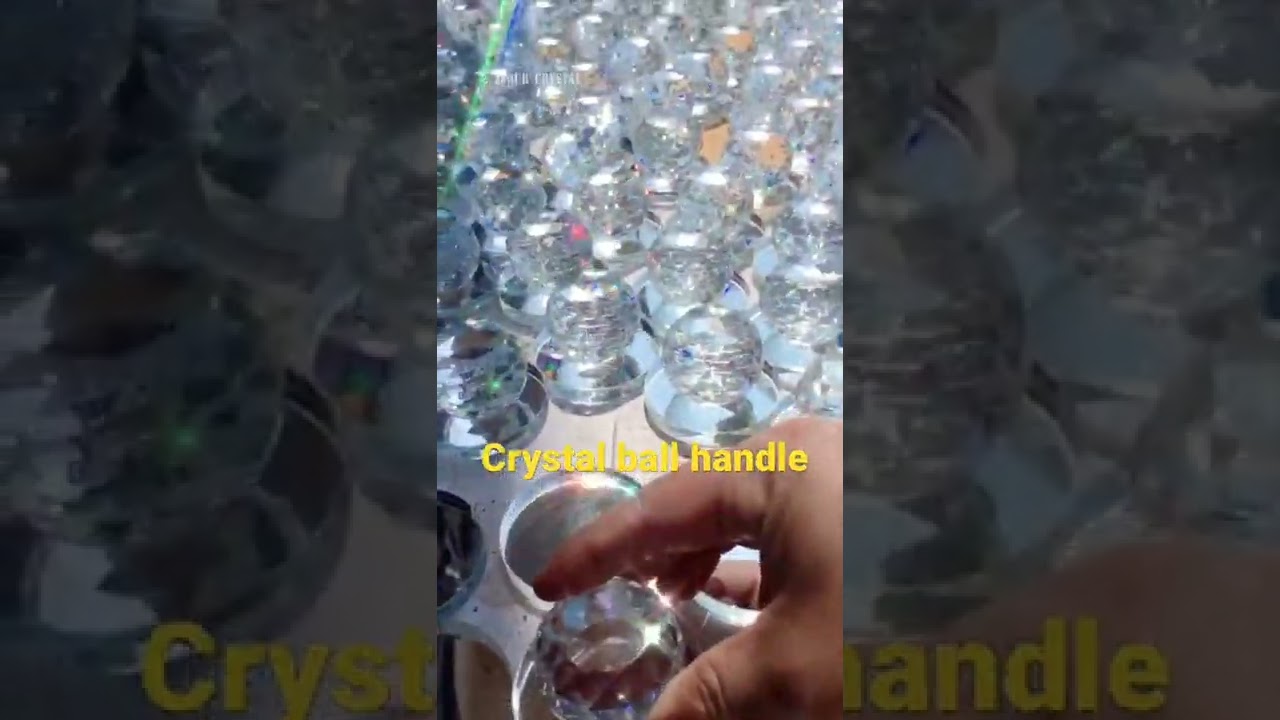Crystal ball handle #crystal #production #furniture #decoration #wholesale #glass