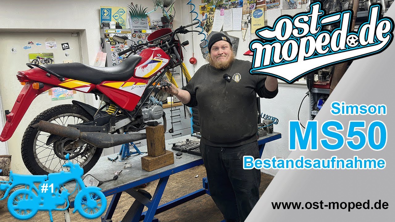 Simson MS 50 Sperber Teil 1 | Bestandsaufnahme von Eichi‘s Lieblingsmoped | ost-moped.de