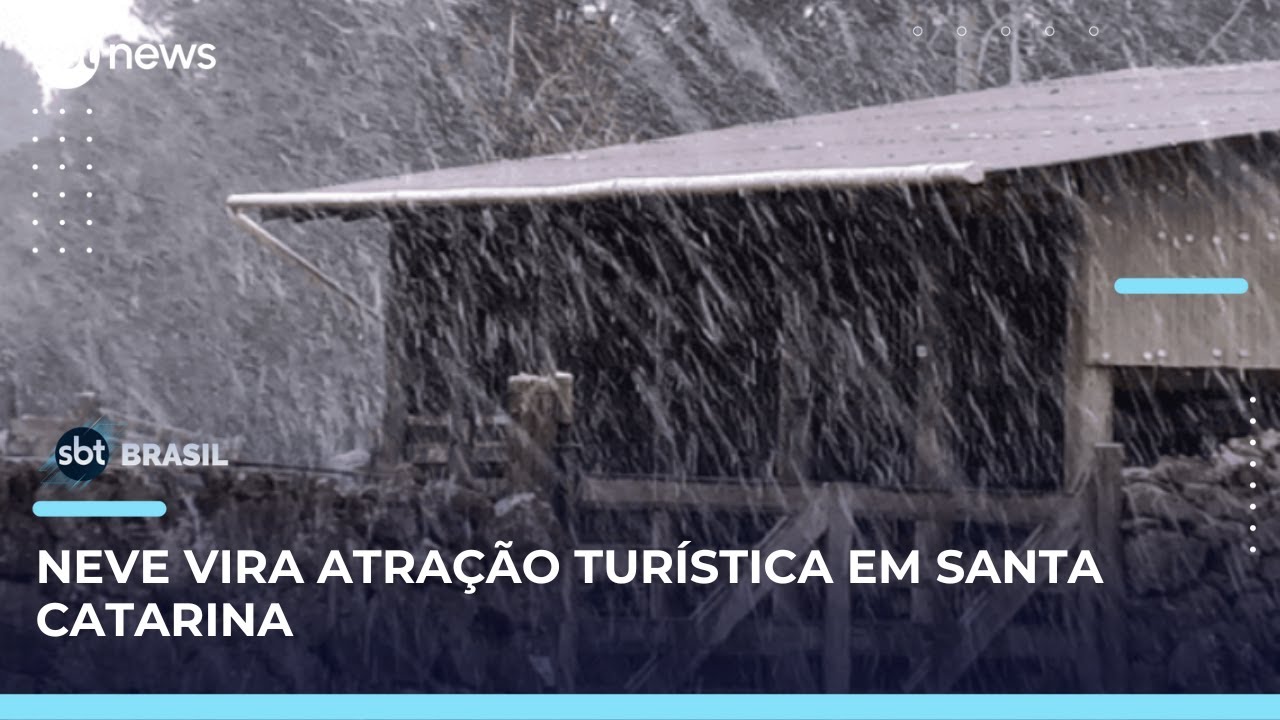 Neve &eacute; registrada pela primeira vez em 2025 no Sul do Brasil | SBT Brasil (29/05/25)