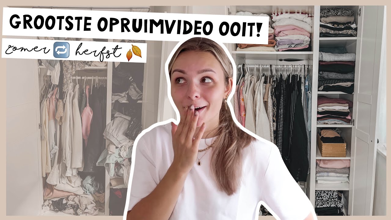 KLEDINGKAST OPRUIMEN voor de HERFST🧣| Floor Delver