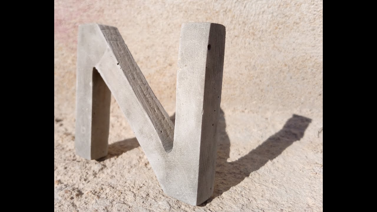 DIY CEMENT LETTER/ALPHABET
