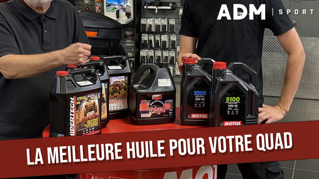 Quelle huile utiliser pour votre quad ? | La capsule ADM Sport