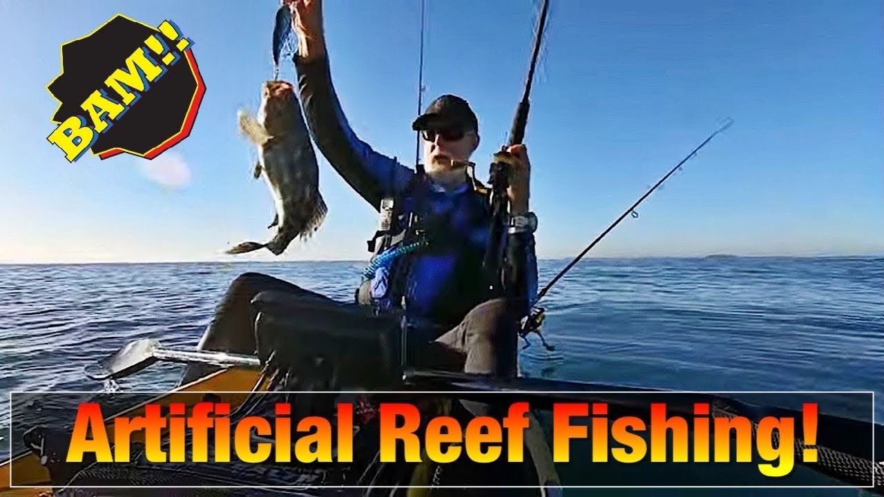 Kayak Fishing Huntington Beach Artificial Reefs!