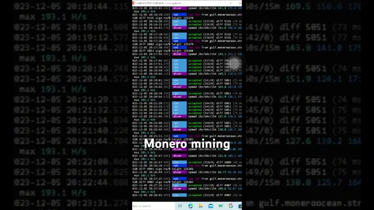 Monero mining 