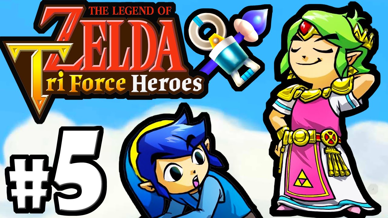 The Legend of Zelda Triforce Heroes PART 5 Gameplay Walkthrough Online Co-Op (BOSS Arrghus) 3DS
