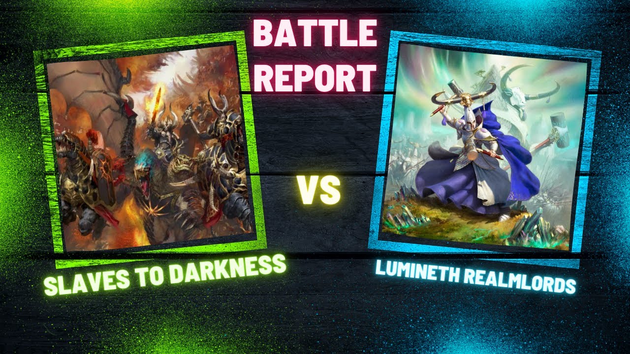 Battlereport Slaves to Darkness vs Lumineth Realmlords ( DE / GER )