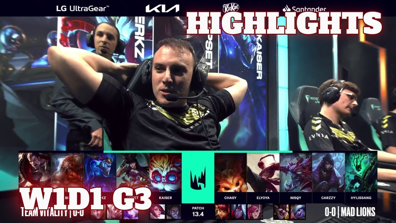 VIT vs MAD - Highlights | Week 1 Day 1 LEC Spring 2023 | Mad Lions vs Vitality