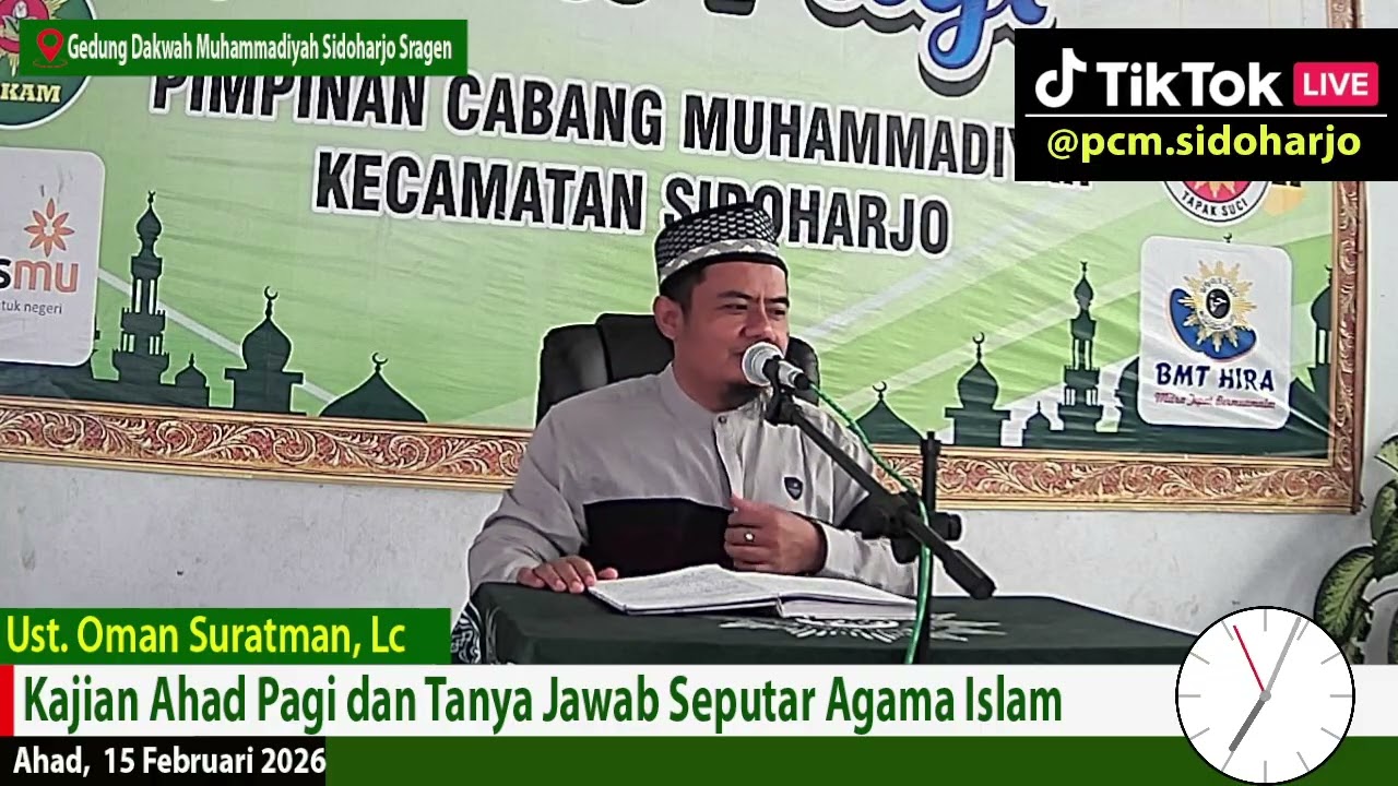 Kajian Ahad Pagi dan tanya jawab seputar agama islam