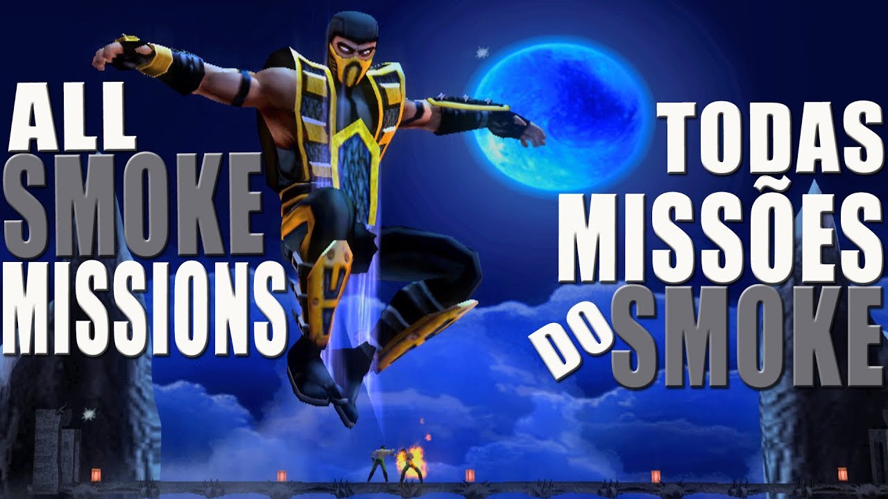 [TAS] Mortal Kombat Shaolin Monks - TODAS MISSÕES DO SMOKE (All Smoke Missions) (PS2)