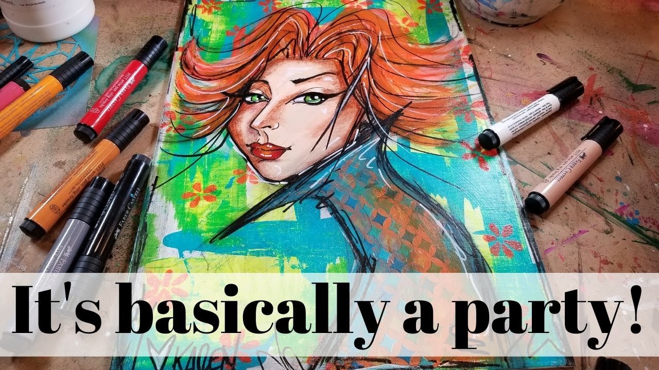 MIXED MEDIA ART TUTORIAL FOR BEGINNERS | How MIXED MEDIA works and WHY IT'S AWESOME!!