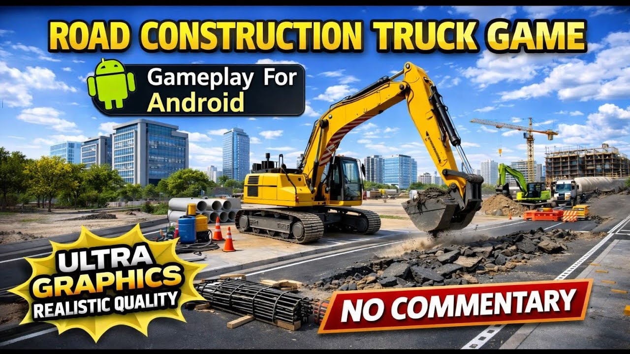 Road Construction Truck Game | Ultra Graphics Realistic Gameplay | No Commentary |GameplayForAndroid