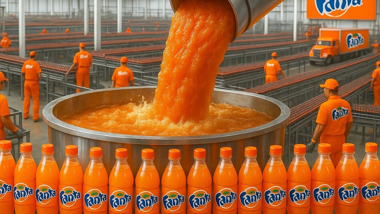 How Fanta is Really Made in Factory😱