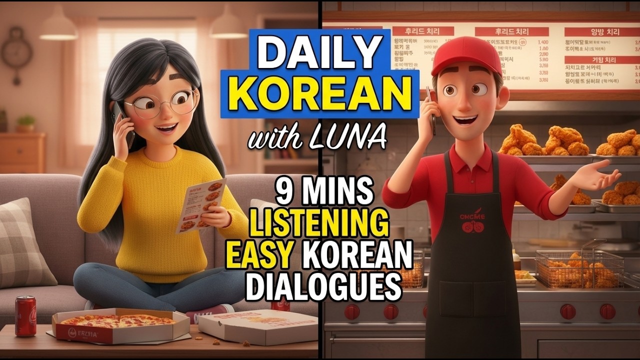 Just 9 Mins Listening EASY Korean Dialogues | Beginners