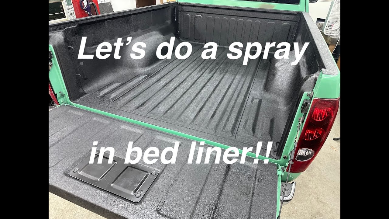 Doing a spray in truck bed liner.