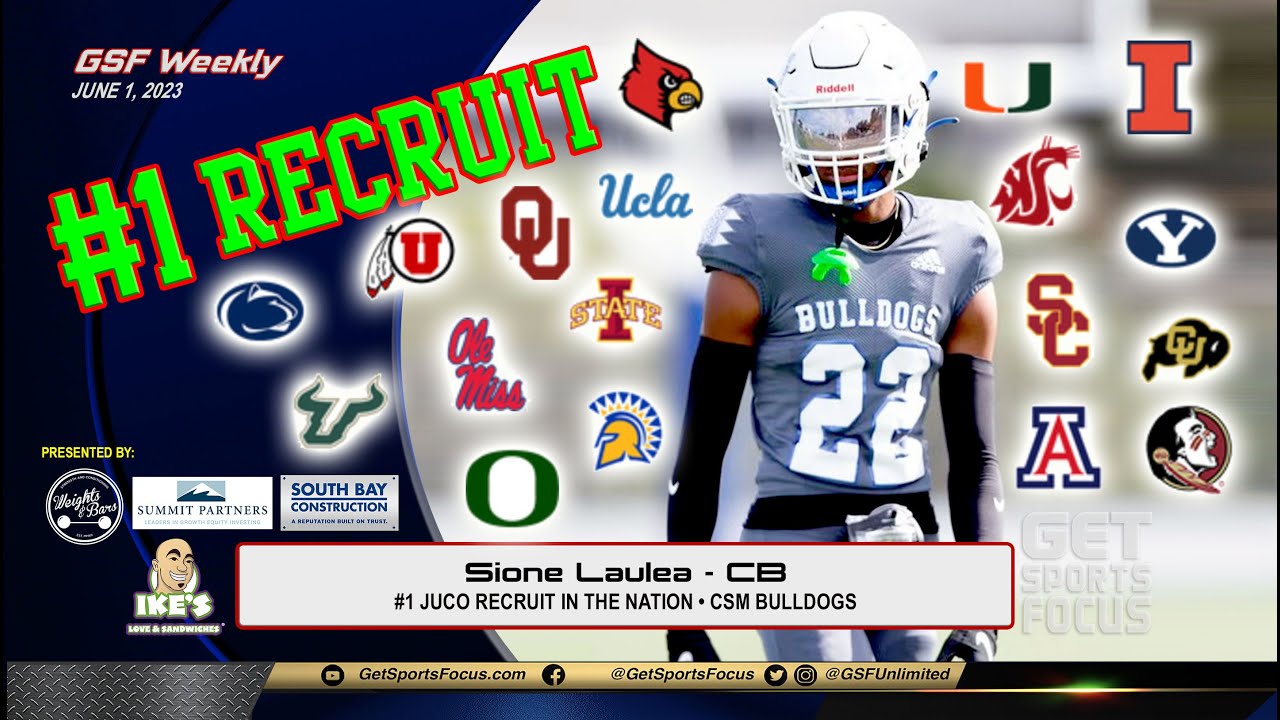 #1 RECRUIT IN THE NATION | 3⭐️ CB Sione Laulea - CSM Bulldogs