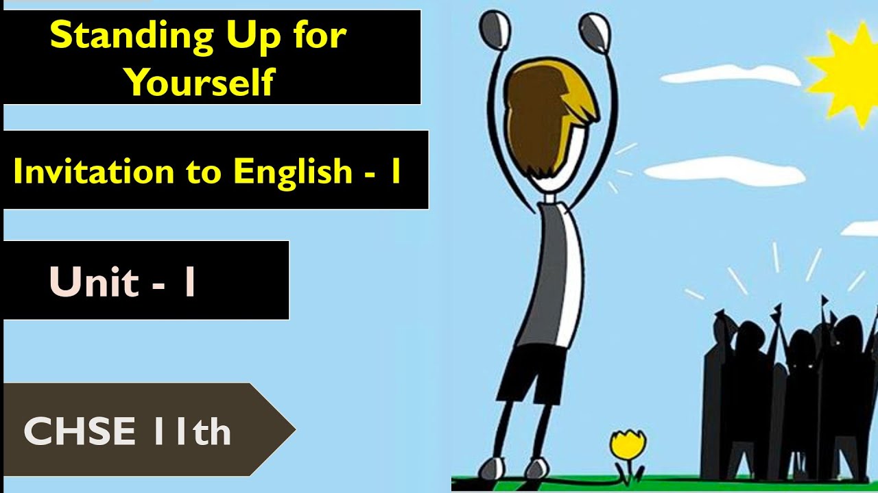 CHSE class 11 English | For all stream | Standing Up for Yourself | Unit 1 | Intext Questions 👍