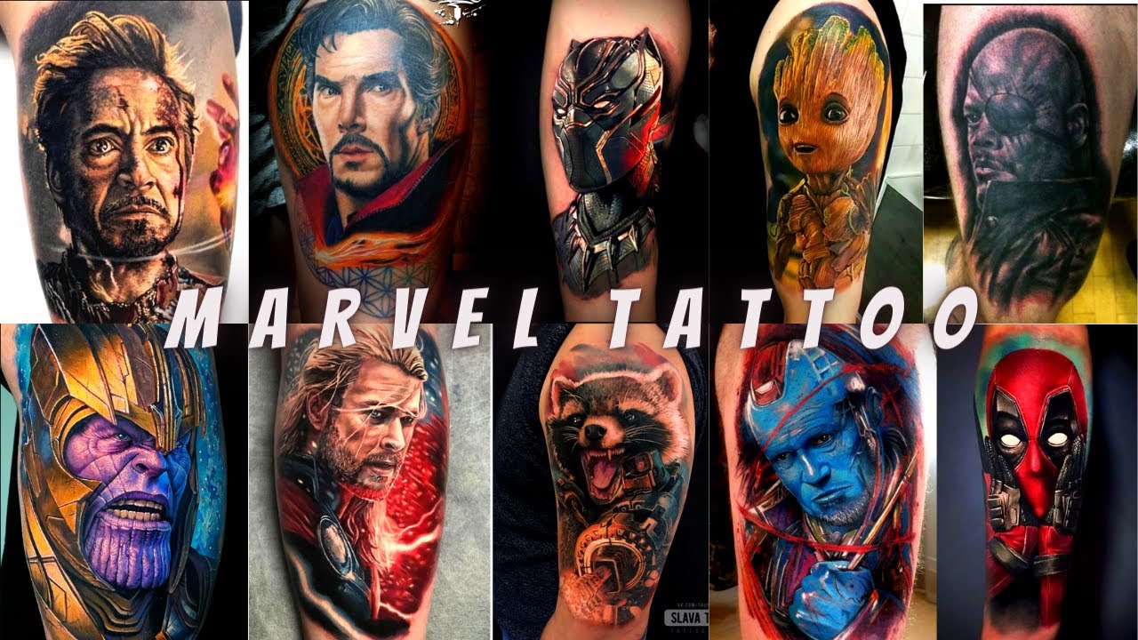 MARVEL TATTOO 2023 // MOST ATTRACTIVE TATTOO 2023 // TATTOO DESIGN 2023 // TATTOO IDEA 2023 #marvel