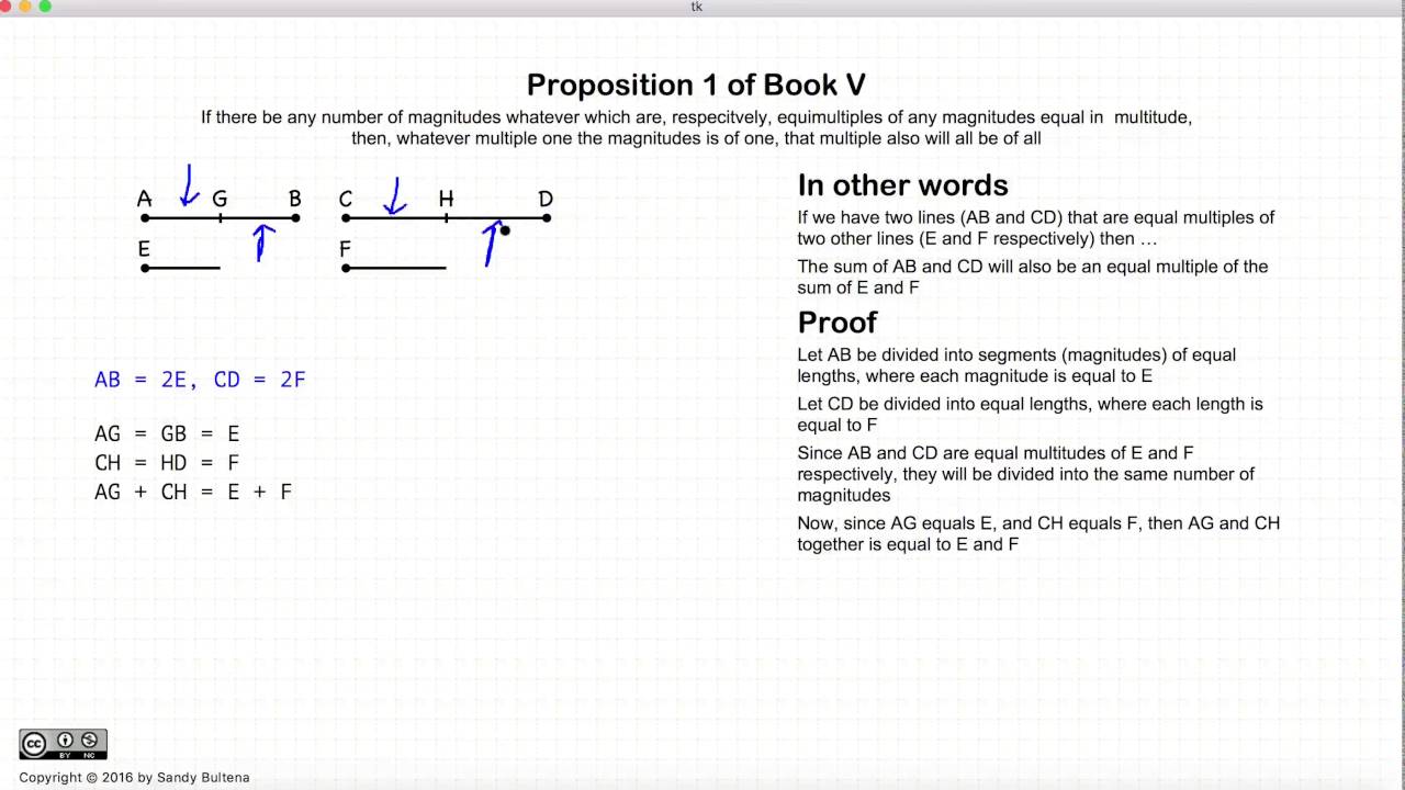 Euclid's Elements Book 5 - Proposition 1