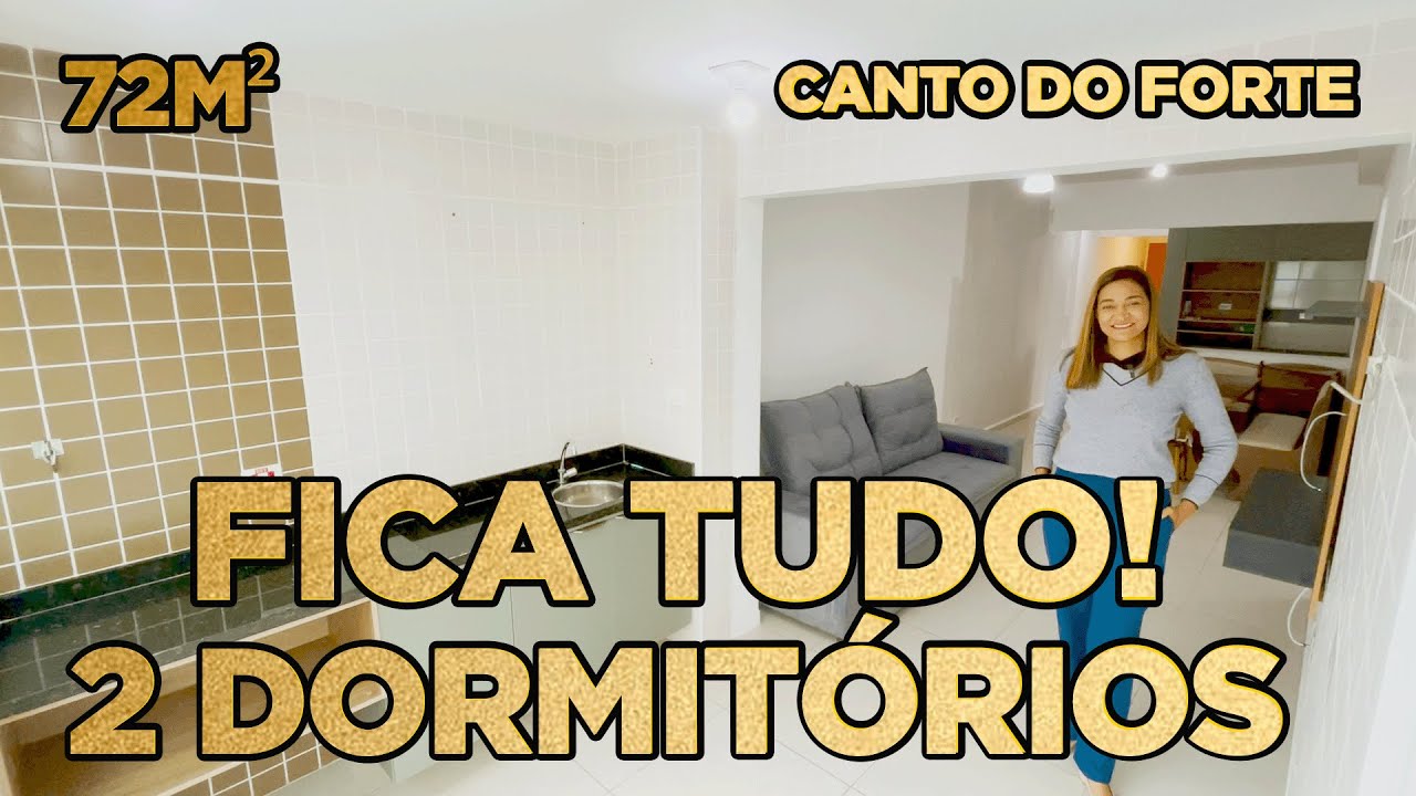 FICA TUDO ! APARTAMENTO DE 2 DORMITÓRIOS À VENDA | CANTO DO FORTE, PRAIA GRANDE | SP
