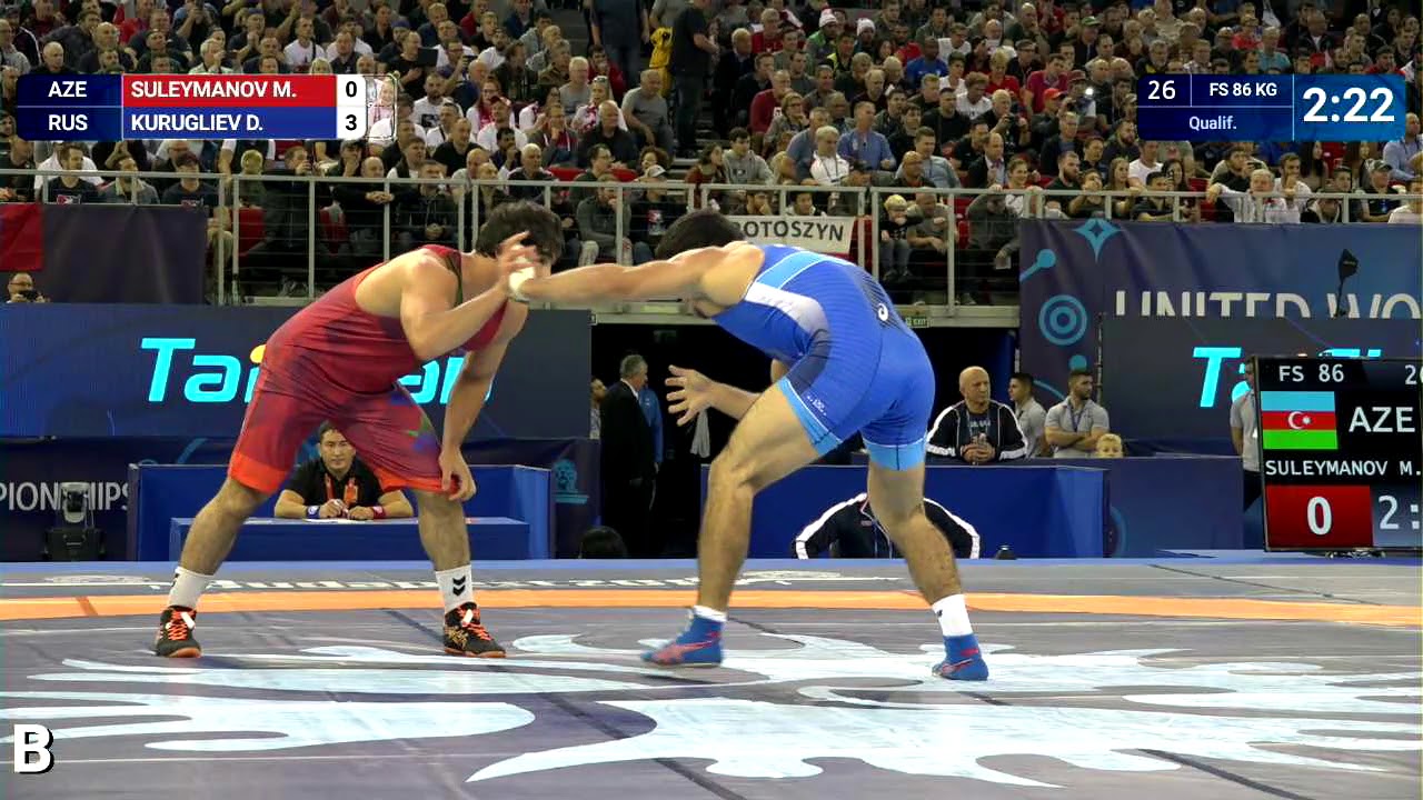 Qual. FS - 86 kg: M. SULEYMANOV (AZE) v. D. KURUGLIEV (RUS)