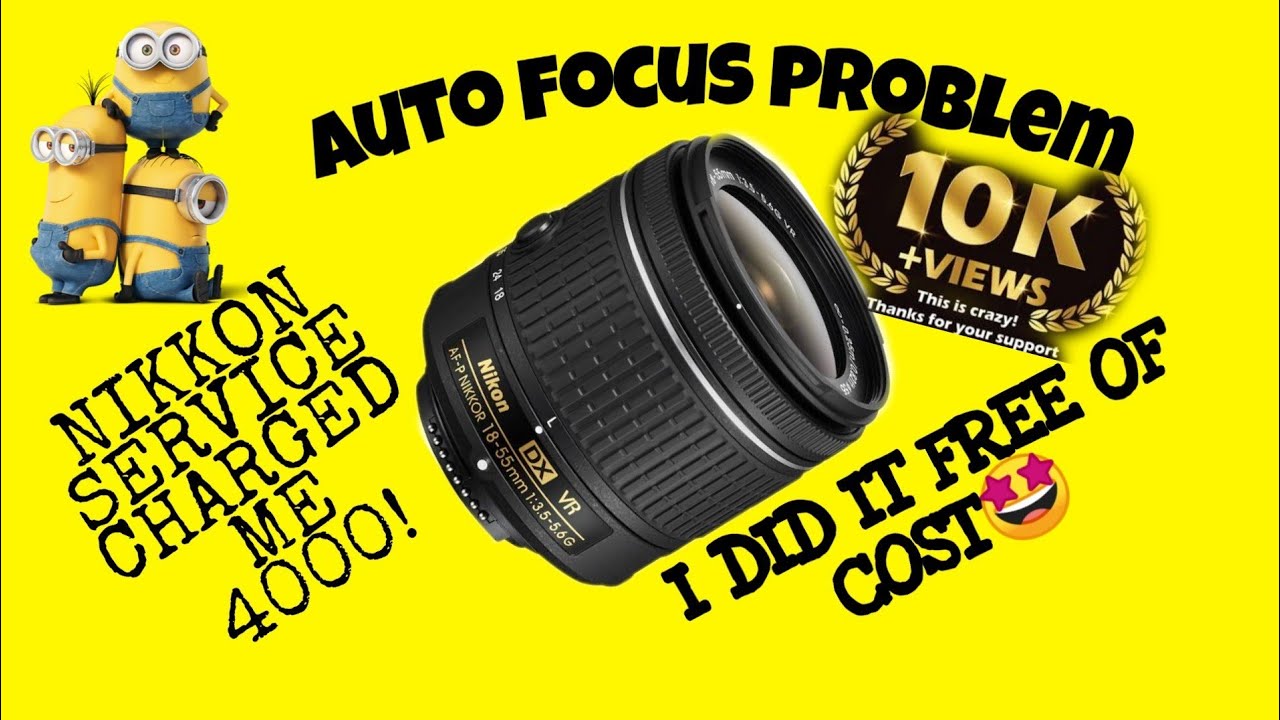 Nikkon 18-55mm AF-P lens focus problem SOLVED | Damaged flex cable