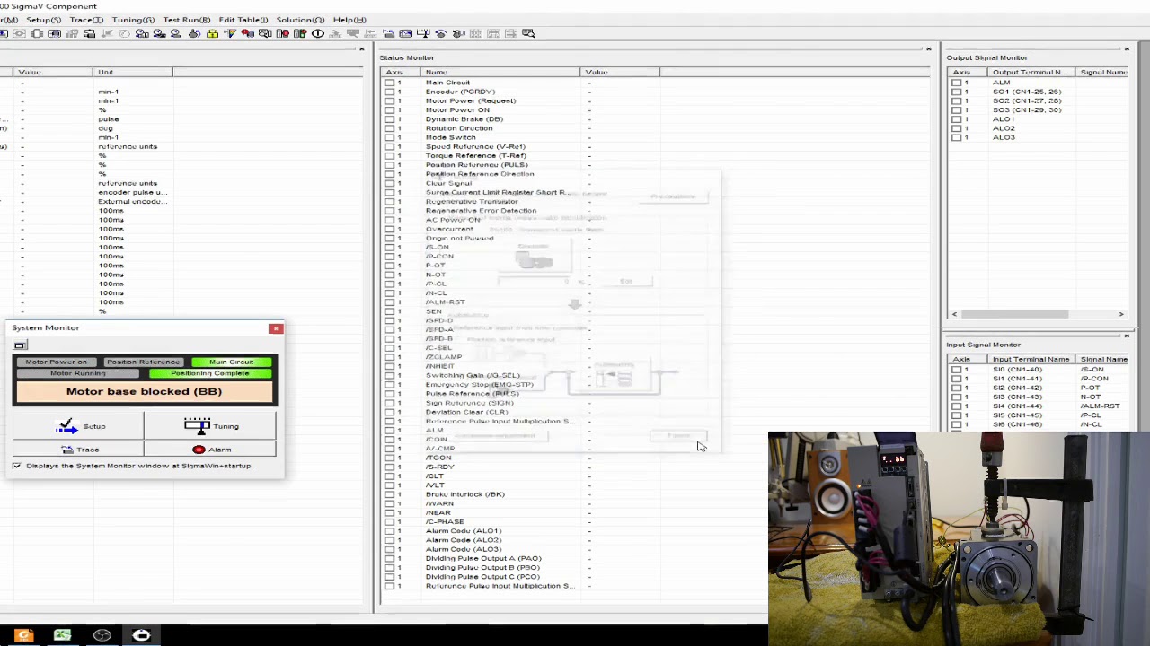 Yaskawa Servo setup and tuning with SigmaWin+