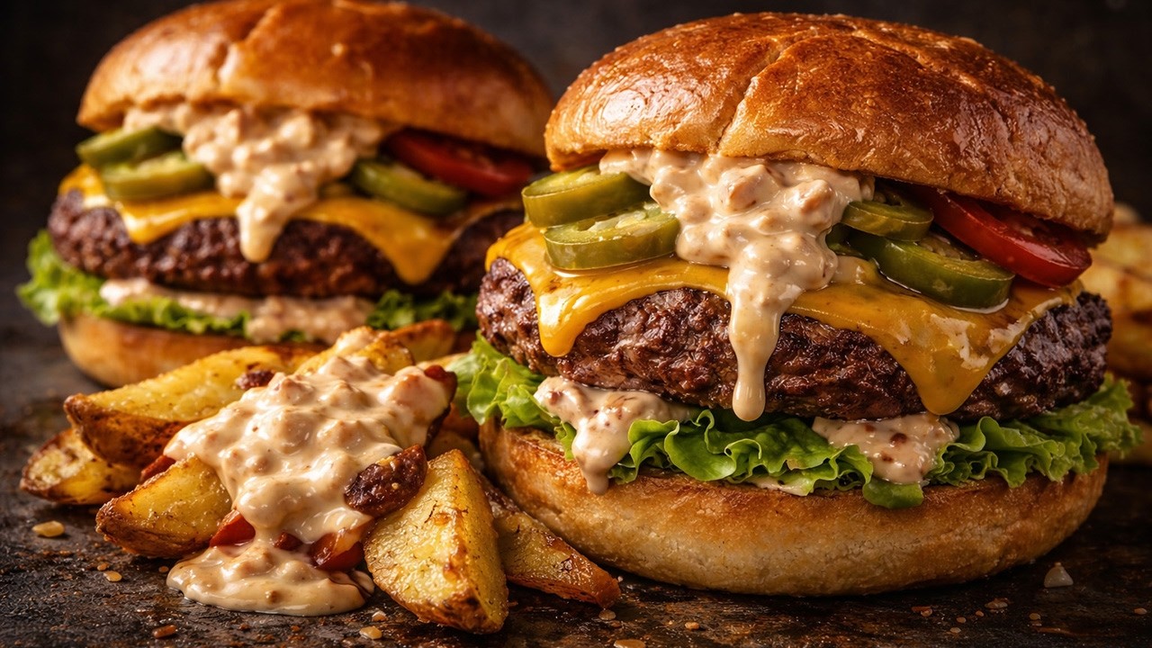 Drunk Cooking #185: Bacon mayo burgers