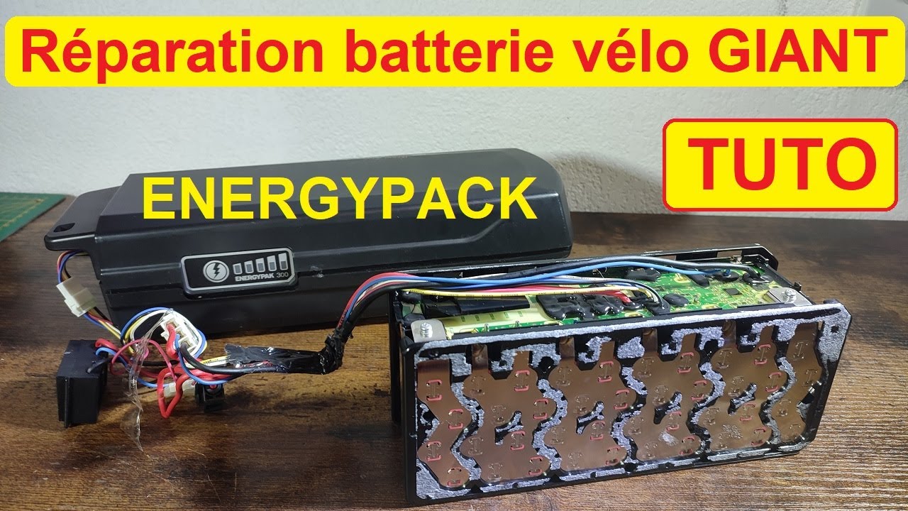 Réparer une batterie de vélo électrique GIANT HS (Energypack 300 400 500) - Tuto