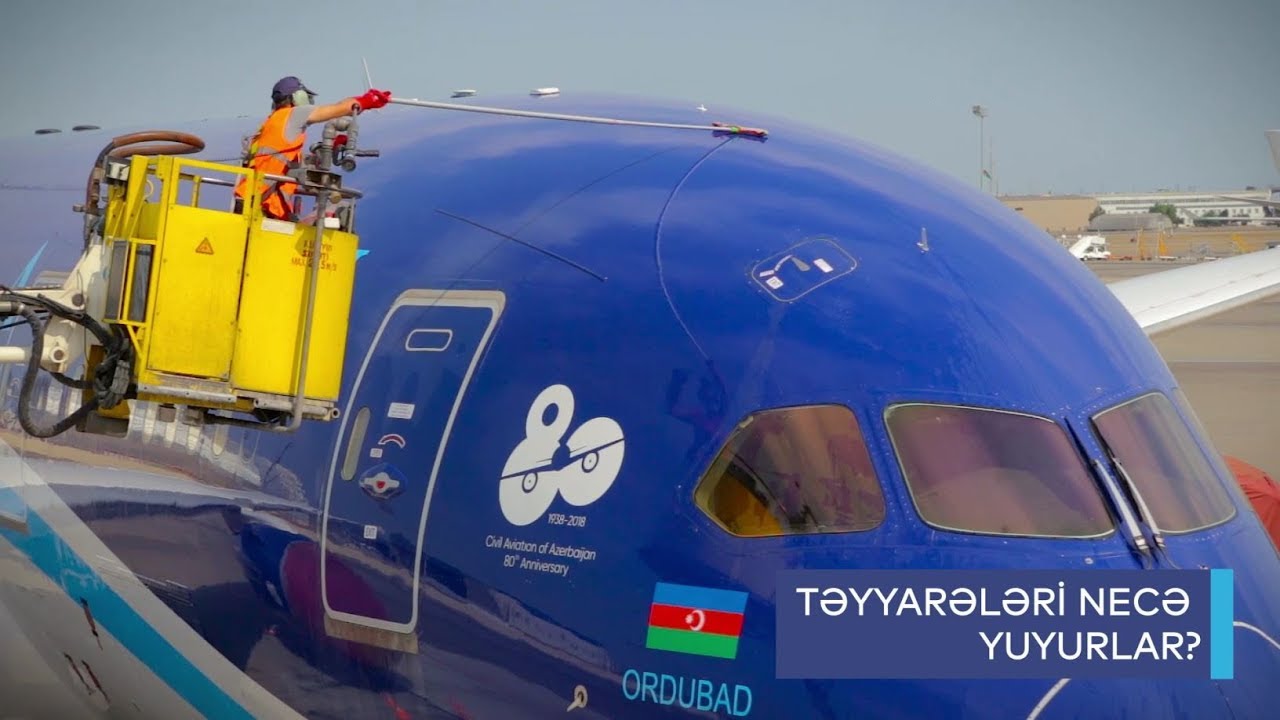 Təyyarələri necə yuyurlar?