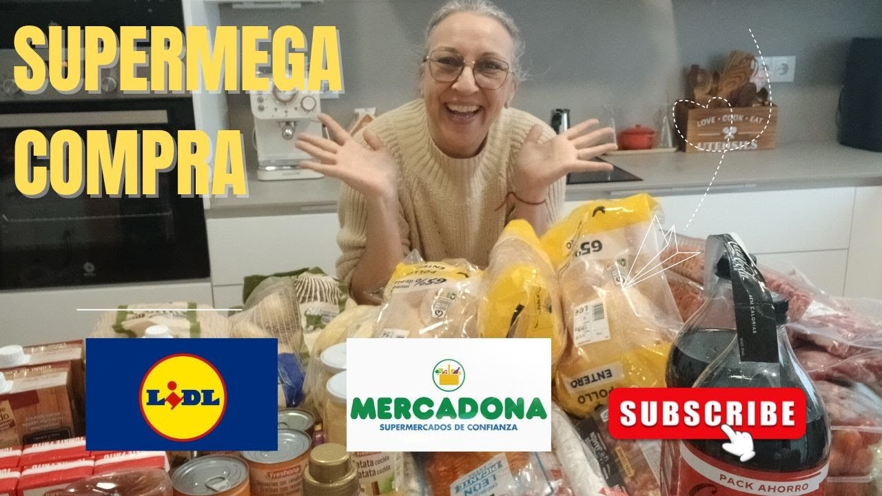 ✨SUPERMEGA COMPRA LIDL Y MERCADONA y con comida para fiestas!!!💖