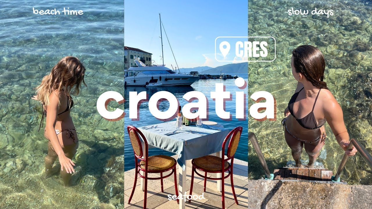 a few days on CRES island... slow mornings, seafood dinners & salty skin 🌊✨ (croatia vlog)
