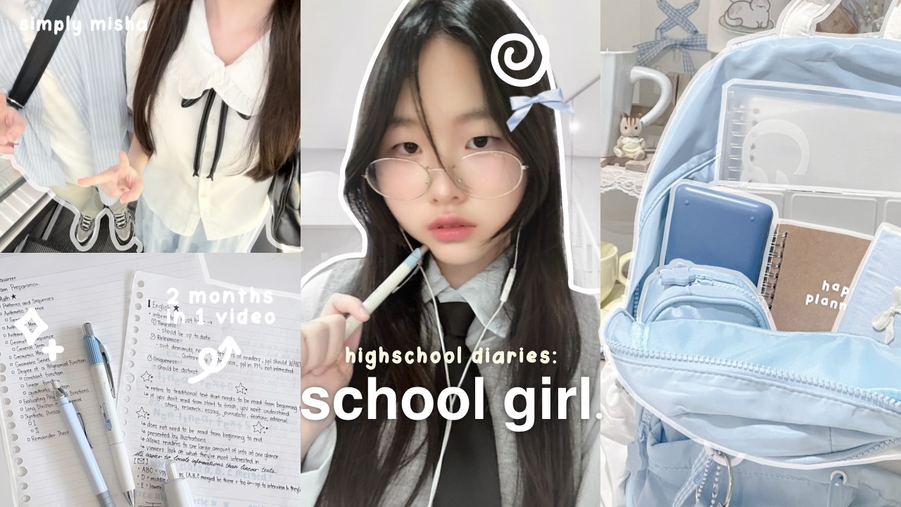 SCHOOL-GIRL diary 🐰🎐: productive busy days, cosplay project, what I eat in a week 🪄 ep.4