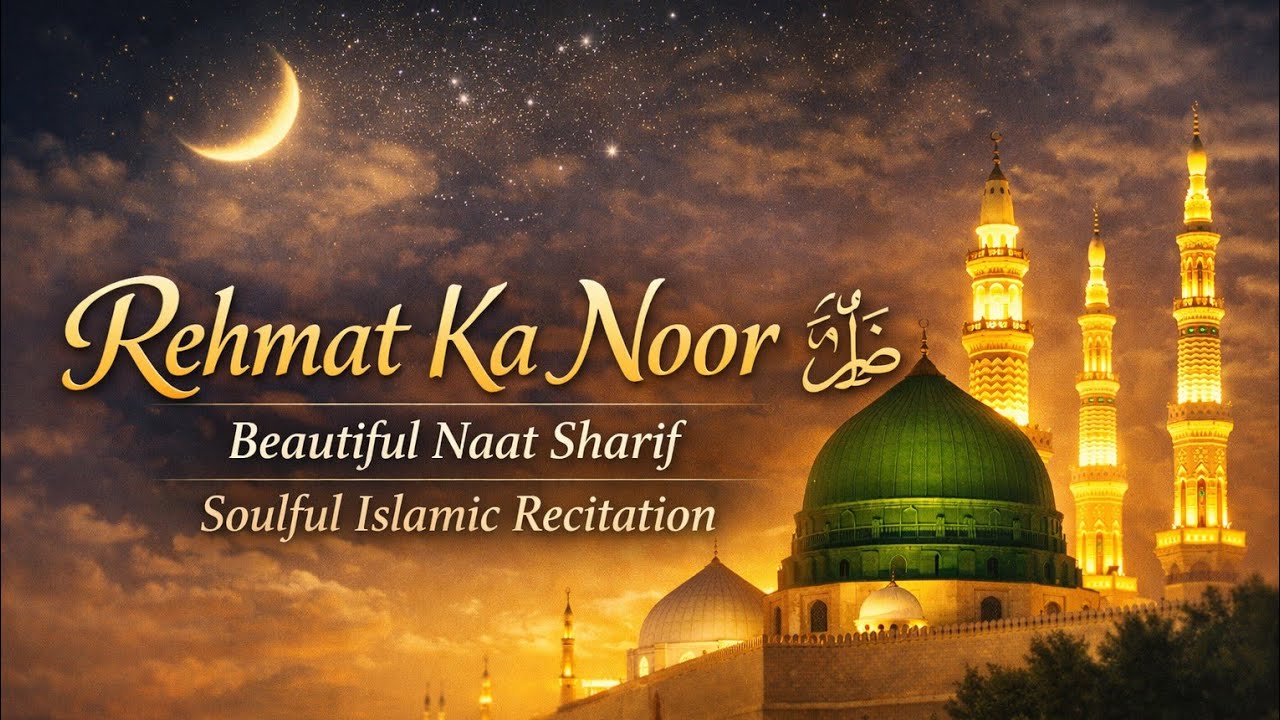 Rehmat Ka Noor ﷺ | Beautiful Naat Sharif | Soulful Islamic Recitation